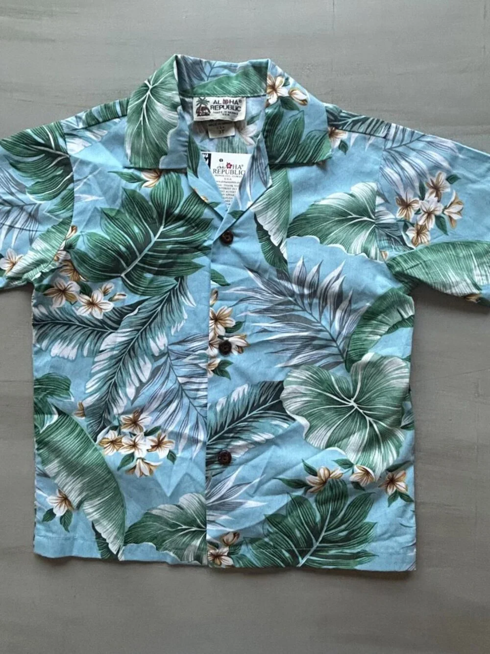 NWT Aloha Republic Boys Size Authentic Hawaiian Shirt 3T Made in Hawaii USA New